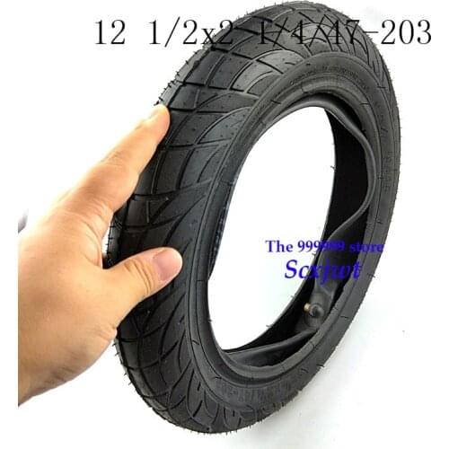 12-1/2" 12 1/2x2 1/4 47-203 Tire, Tube Rim Strip Tube Rim Strip fits Many Gas Electric Scooters e-Bike folding Bike bicycle