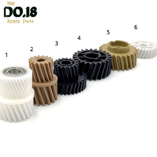 Compatible Fuser drive gear for Konica Minolta Bizhub C451 C550 C452 Transfer Toner Gear C552 C650 C652 fuser gear 6Pcs /Set