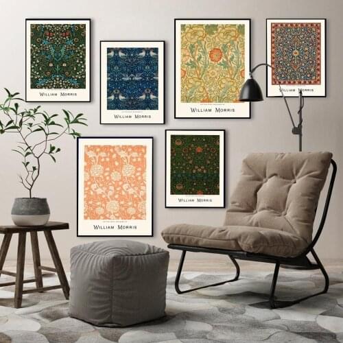 William Morris Famous Canvas Paiting Abstract Style Wall Pictures Prints And Posters London Underground For Living Room Bedroom