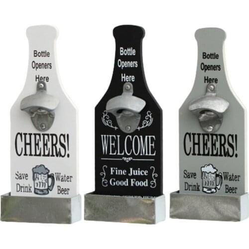 Vintage Wall Mounted Bottle Opener with Catcher Kitchen Home Decor Ideal Gift for Men and Beer Lovers