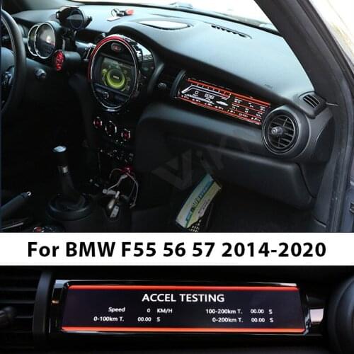 Performance LCD Passeng Display For BMW MINI F55 F56 F57 2014-2020 co-pilot dashboard Car Digital Dash Panel