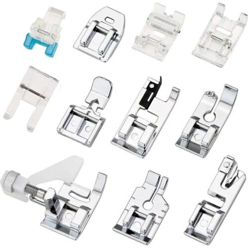 11pc/Set Sewing Machine Accessories Presser Foot Feet for DIY Sewing Machines Feet Kit For Brother Singer Janome Toyota Babylock