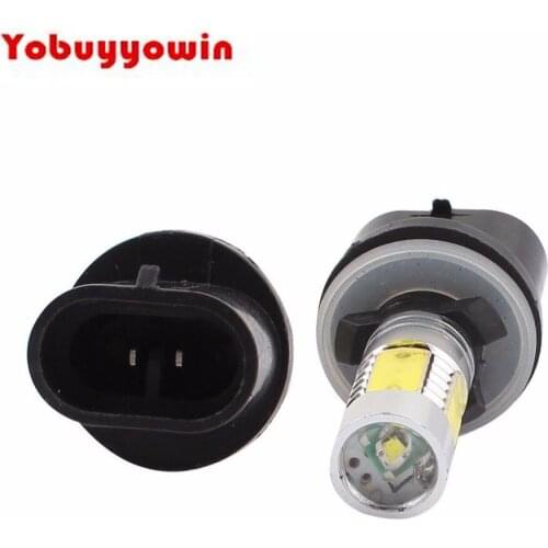 2Pcs Car 880 893 899 H27 PG13 White 5 COB LED Driving Headlamp Foglight Lamp