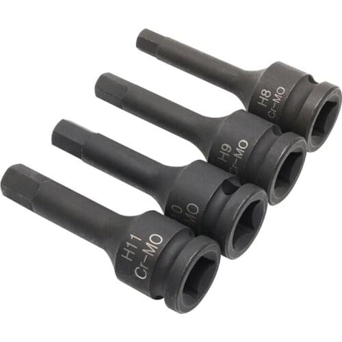 2021 Newest hexagon socket 1/2 electric pneumatic hexagon head extended one-piece bit jack jackhammer socket wrench