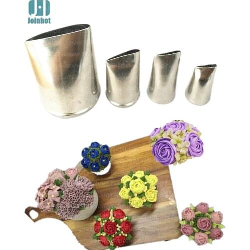 Baking tools 4 pcs rose flowers nozzles Creative Icing Piping Nozzle Pastry Tips Sugar Craft Cake Decorating Tools