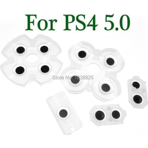 50sets High Quality Full Conductive Rubber Pads for PS4 JDM055 Controller Buttons rubber for PS4 JDS-050 055 5.0 Controller