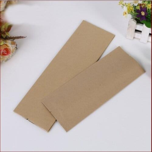9*28+7 30pcs brown self Opening kraft paper bags stand up for gifts sweets and candy food tea jewelry retail package paper