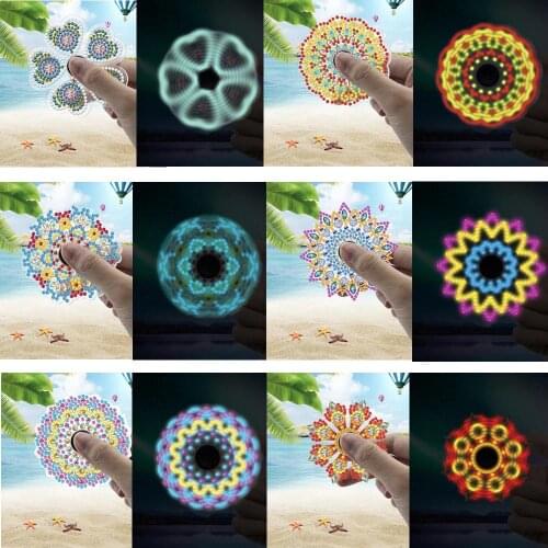 DIY Diamond Painting Spinning Top Finger Spinner Special Shaped Cross Stitch Diamond Embroider Art crafts DIY Gifts For Children