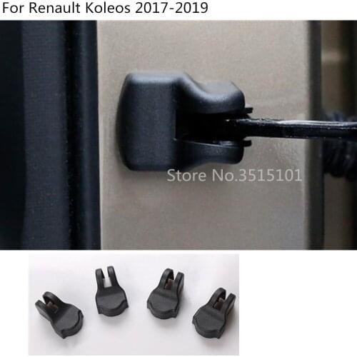 Car style anti rust water proof Door lock key keys Plastic buckle Limit device trim 4pcs For Renault Koleos 2017 2018 2019