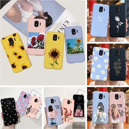 For Samsung Galaxy J2 Core Case Beautiful Girls Daisy Sunflower Back Cover For Samsung J2 J2Core 2018 Candy Silicone Soft Cases