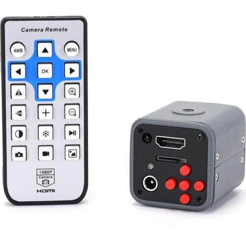 HAYEAR 16MP Mini HD Digital Microscope 1080P HDMI Industrial Camera Digital Magnifier Support TF Card for Phone Repair Soldering