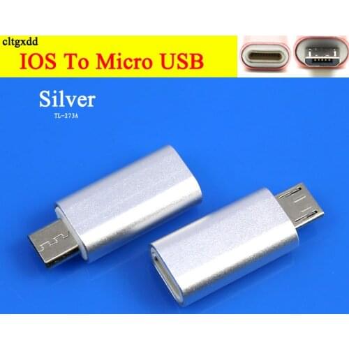 Cltgxdd 1Pcs Micro USB 2.0 to 8-Pin IOS Converter Adapter For Android iPhone 5/5s 6/6s Plus iPad 4 Air 2 Charger Cable Connector