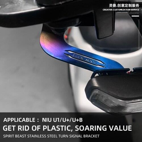 SPIRIT BEAST Electric Scooter Front Turn Lamp Holder Turn Signal Light Fixing Frame Bracket Accessories For NIU U1 U+ U+B UQi