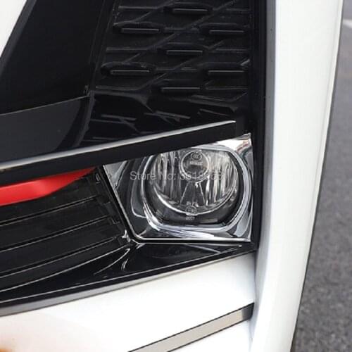 For Changan Cs75 Plus 2019 2020 ABS Chrome Front Fog Light Lamp Frame Panel Cover Trims Car-Styling Decoration Accessories