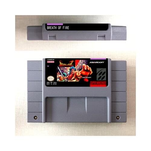 Breath of Fire or Breath of Fire II 2 - RPG Game Card US Version English Language Battery Save