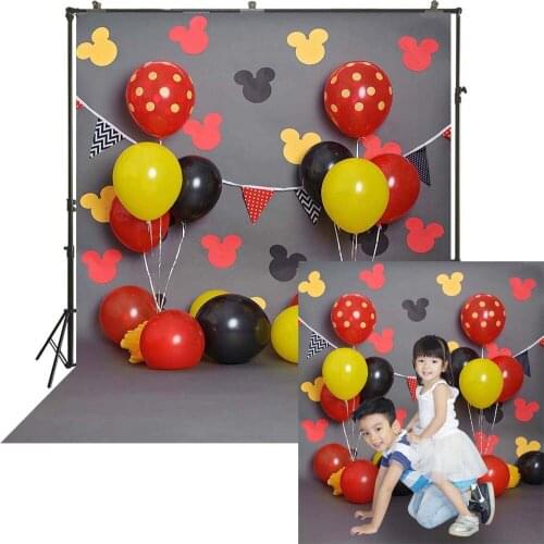 Photography Backdrop Colorful Balloons Background 1st Birthday Cake Smash Banner Newborn Kids Photocall Portraits photo studio