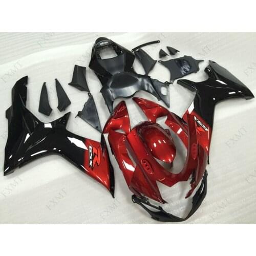 GSXR 750 2011 Bodywork for Suzuki GSXR600 2011 Body Kits GSX-R750 2011 - 2017 K11 Bodywork Black Red