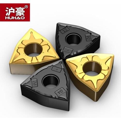 HUHAO 1 pc CNC Blade German Lathe Outer Cutter WNMG080404 Turning Bit Knife Peach Shaped Alloy Cutter Head Turning Tool