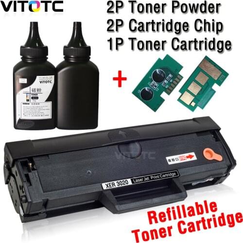 106R02773 toner cartridge Compatible For Fuji Xerox Phaser 3020 WorkCentre 3025 Cartridge Refill Reset Chips Toner Powder Set