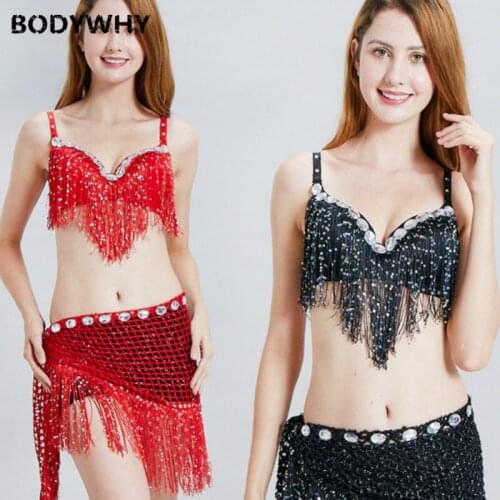 Indian Stage Belly Dance Suit Stage Clothing Latin Show Costumes Tassel Sequins Europe and America New Wholesale Hot Sale