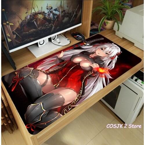 Anime Fate/Grand Order Okita Souji Oda Nobunaga Mouse Pad Thicken Laptop Gaming Mice Mat Desk Keyboard Mat Anti-Slip Playmat