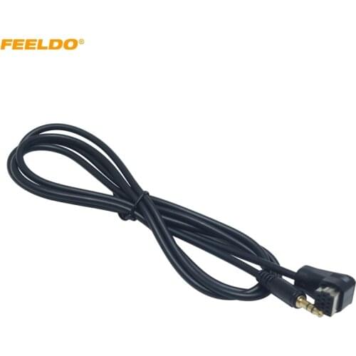 LEEWA Car Audio Radio 3.5mm AUX-IN Adapter Cable for Pioneer Headunit IP-BUS MP3 12-Pin Port AUX Wire #CA5999