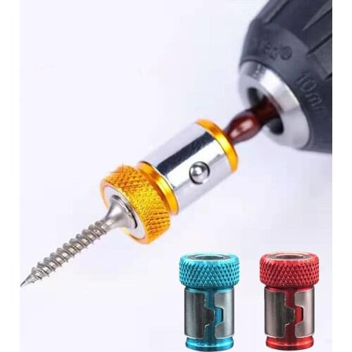 Screwdriver Magnetic Ring 1/4'' Universal Screw Driver Head Magnetic Ring Accessories for 6.35mm Shank Anti-Corrosion Drill Bit