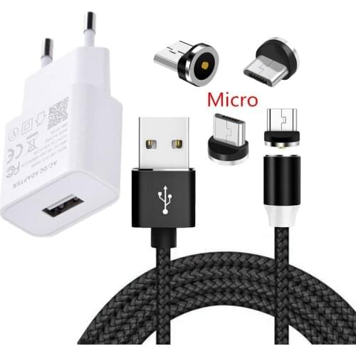 Asus Zenfone Max ZB634KL ZB631KL Magnetic Micro USB Charge Cable For Samsung A10 Huawei Honor 8X Meizu M5 Android Phone charger