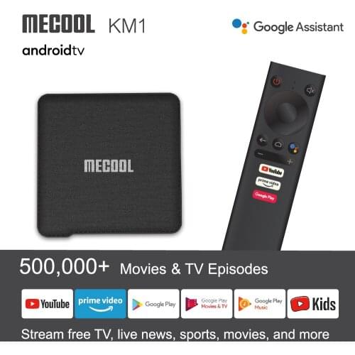 Mecool KM1 4GB 32GB/64GB Amlogic S905X3 Quad core Android 9.0 TV Box Google Certified 2.4G&5.8G Dual WiFi 4K H.265 Media Player