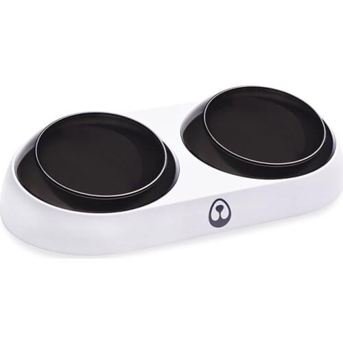 Dog Bowl for Water&Food Anti-Slip Cat Dish Adjustable 15° Tilted Pet Feeder Elevated