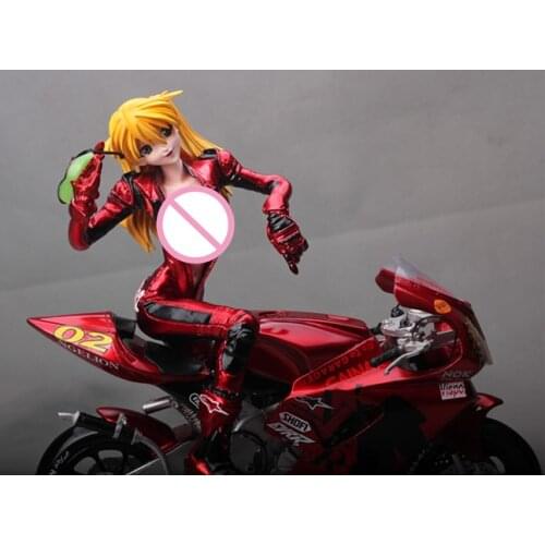 Soryu Asuka Langley with motobike 1/6 anime girl figure resin model figures