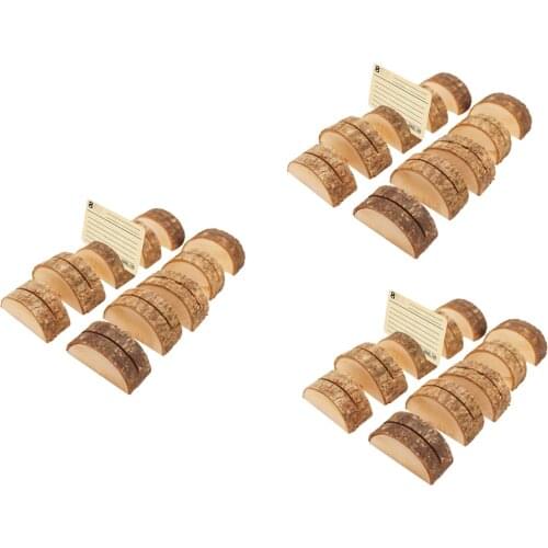 Set 30 Rustic Wood Clip Holder DIY Table Card Holder Picture Photo Message Clip For Christmas Party Wedding Table Name