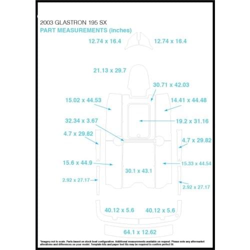 2003 Glastron 195 SX Swim Step & Cockpit Pad Boat EVA Teak Decking 1/4" 6mm