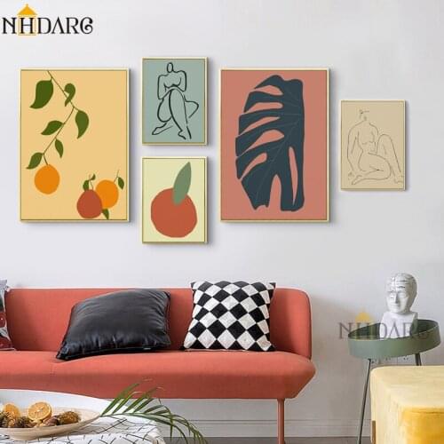 NHDARC Canvas Printings Retro Fashion Modern Decorative Painting Living Room Bedroom Corridor Wall Pictures No Frame ARC00828