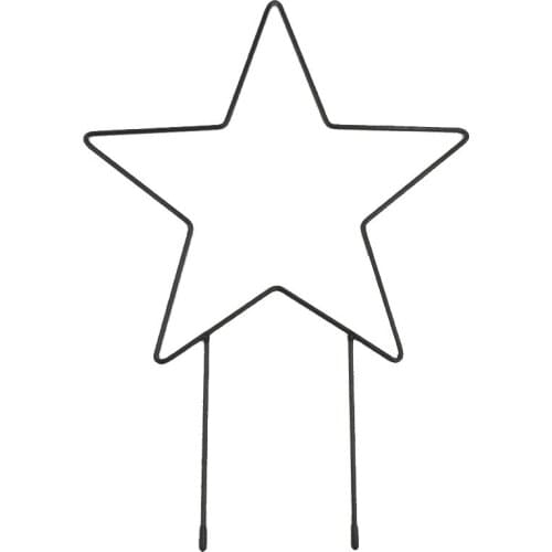 Garden Plant Support Stake Metal Moon/Stars Plants Pot Trellis Decorative Cane Vines Support Ring for Climbing Plants JDH88