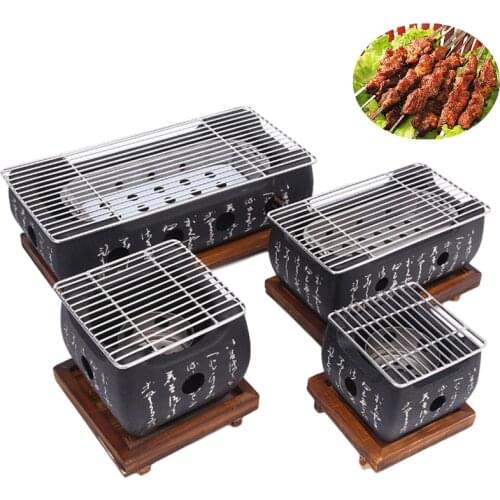 Portable Japanese Bbq Grill Korean Carbon Barbecue Grills Aluminium Alloy Indoor Outdoor Bbq Stove Barbecue Tools