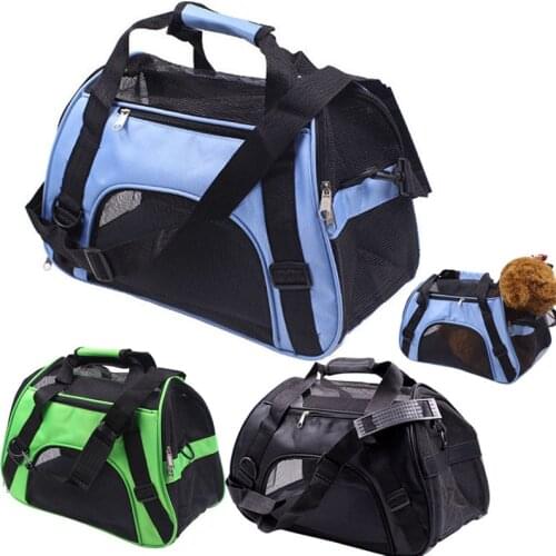 Pet Cat Crossbody Bags Cat Carrier Breathable Mesh Travel Cage Crossbody Tote Bag Eco-Friendly Shoulder Bag for York Accessories