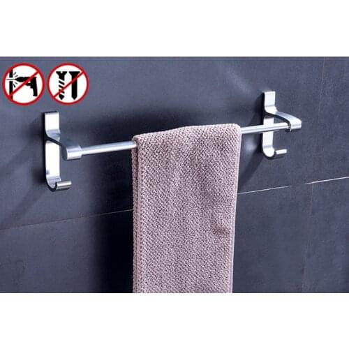 Bathroom Kitchen Hand Towels Bar Rack Holder Tea Towel Rail Rod 40cm Hanging Bar Single