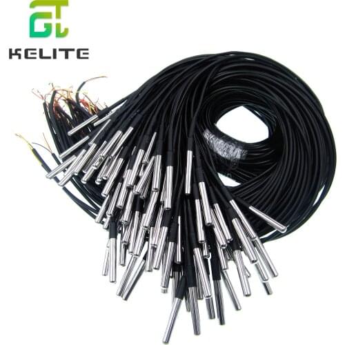 10PCS Waterproof 18B20 temperature probe temperature sensor Stainless steel package 1 meter/2meter/3meters wire (DS18B20)