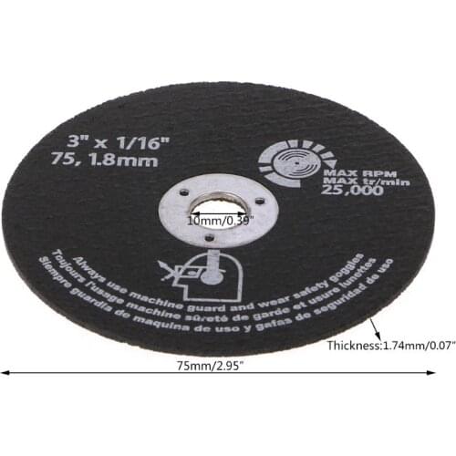 10pcs Circular Resin Grinding Wheel Saw Blades Cutting Wheel Disc For Metal Cutting