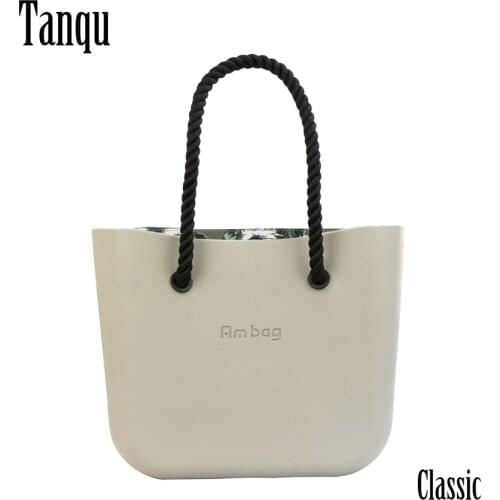 2021 AMbag Obag O bag Style Waterproof Classic Big EVA with Colorful Zip-up Inner Long rope Handles Women DIY Totes Handbag