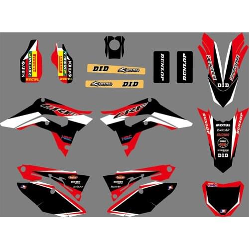 3M Motorcycle Team Graphic & Backgrounds Decal Sticker Kits for Honda CRF450R 2017-2019 and CRF250R 2018-2019