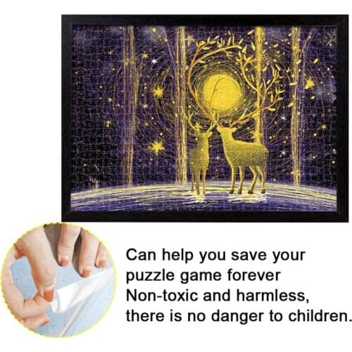 4/10/20pcs Puzzle Protective Film Peel Sheets Transparent Adhesive Backing Game