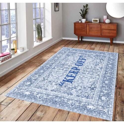 KEEP OFF 4 Classic Patterned Carpet , Fan Carpet Non Slip Floor Carpet,Teens Carpet,Area Rug