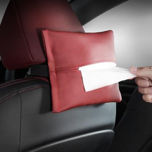 Car Tissue Box Towel Sets Car Sun Visor Tissue Box Holder Auto Interior Storage Decoration For Range Rover BMW Car Accessories