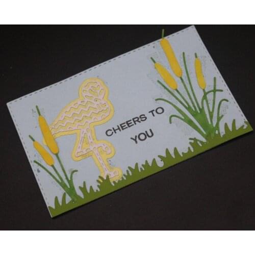 AZSG Flamingo Cutting Dies For DIY Scrapbooking Dies Decoretive Embossing DIY Decoative Cards Die Cutter