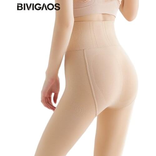 BIVIGAOS 2019 Fall Winter Anti-Fouling Coke Pants Leggings Velvet Thickening Leggings Women Sexy High Waist Slim Warm Leggings