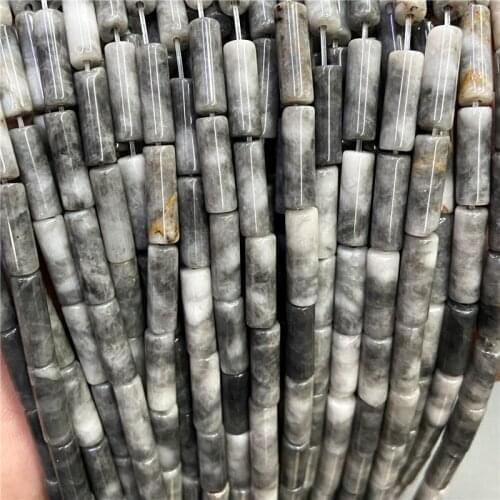 Natural Gem Hawks Eye Stone Beads Round Loose Spacer Beads For Jewelry Making 4*13mm DIY Bracelets Accessories 15.5" Wholesale