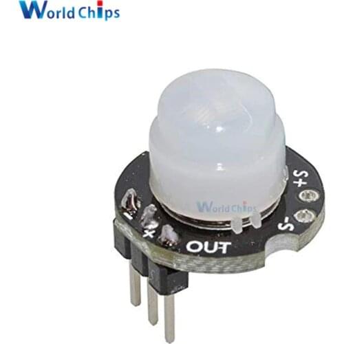 MH-SR602 MINI Motion Sensor Detector Module SR602 Pyroelectric Infrared PIR kit sensory switch Bracket for Arduino Diy With lens