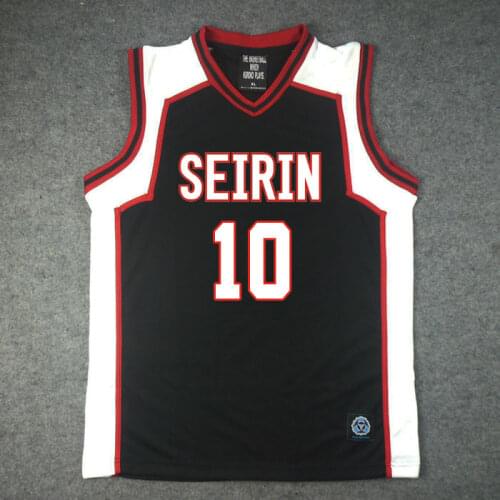 Kurokos Basketball Kuroko No Basket Seirin High School No.10 Kagami Taiga Cosplay Vest Basketball Jersey
